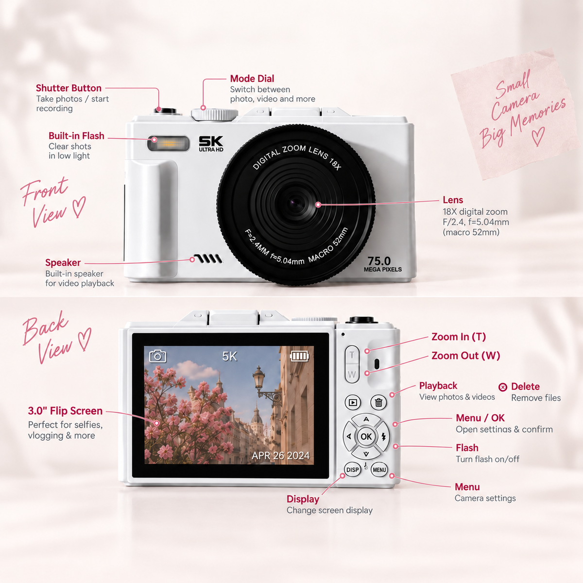 DivaPix™ - Digital Flip Camera